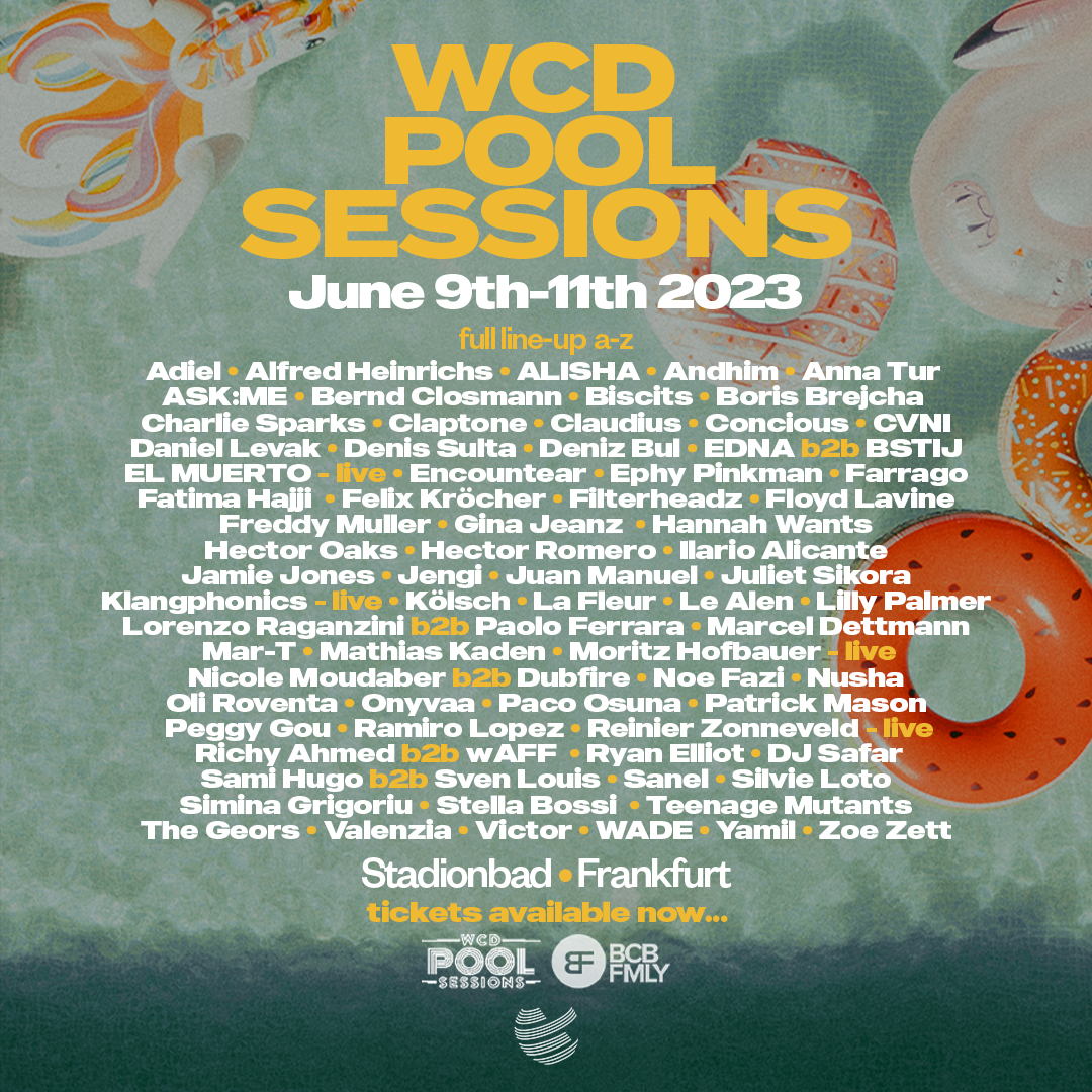 WCD POOL SESSIONS 2023 Das Frankfurter Underground Festival finalisiert